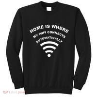 Home is Where My Wifi Connects Automatically Sweatshirt thumb 0