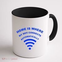 Home is Where My Wifi Connects Automatically Coffee Mug thumb 1