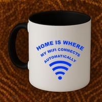 Home is Where My Wifi Connects Automatically Coffee Mug thumb 2