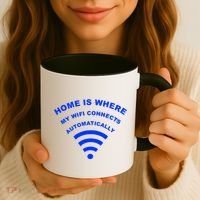 Home is Where My Wifi Connects Automatically Coffee Mug thumb 3