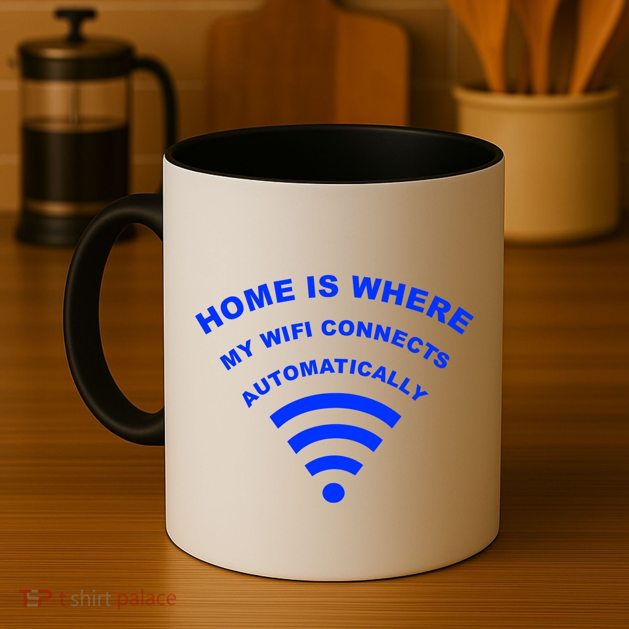 Home is Where My Wifi Connects Automatically Coffee Mug