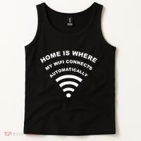 Home is Where My Wifi Connects Automatically Tank Top thumb 2