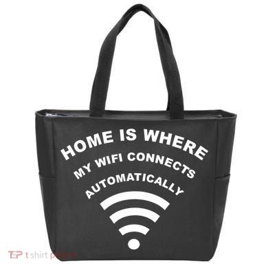 Home is Where My Wifi Connects Automatically Tote Bag