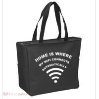 Home is Where My Wifi Connects Automatically Tote Bag thumb 2