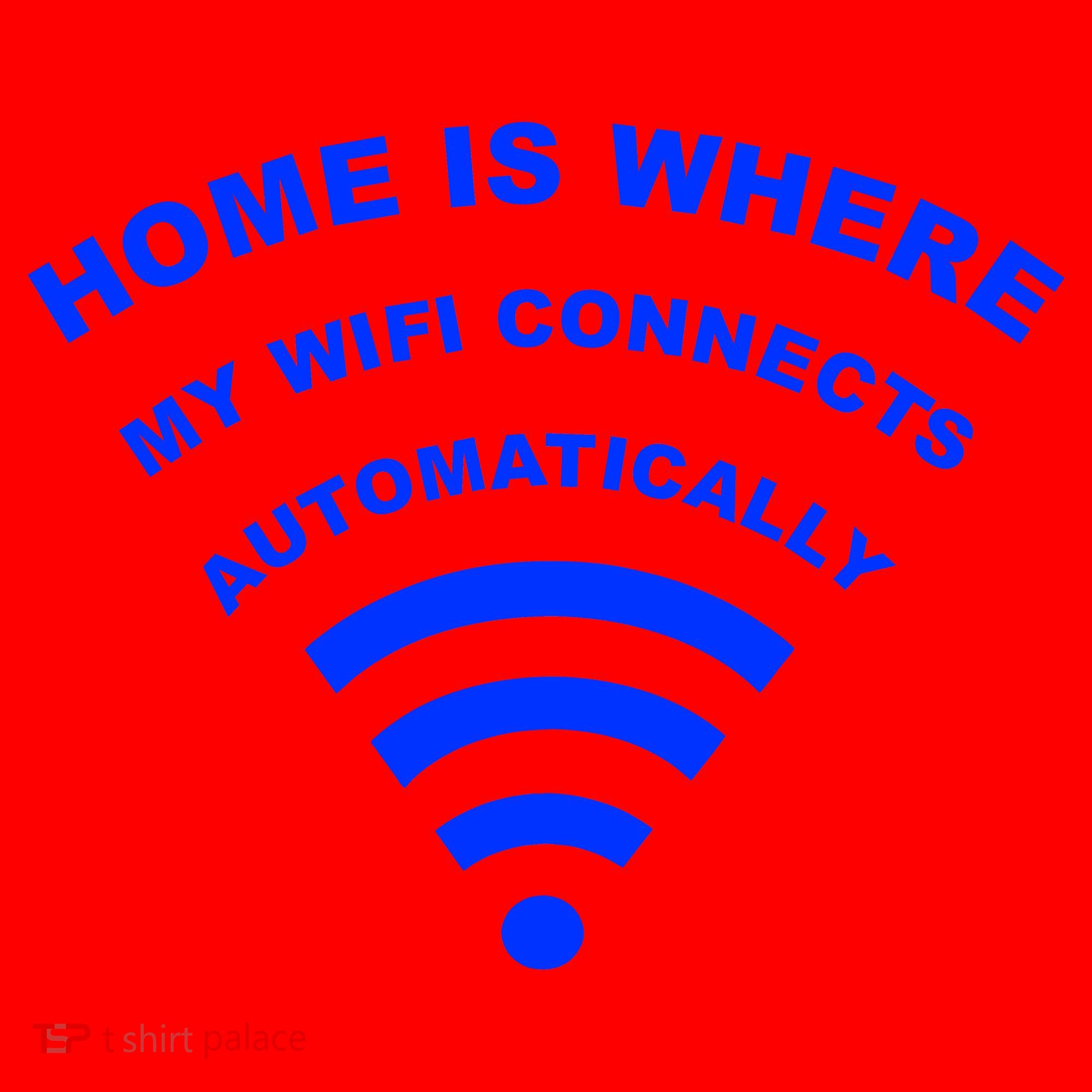 Home is Where My Wifi Connects Automatically Santa Hat