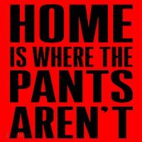 Home Is Where The Pants Aren't Santa Hat thumb 1