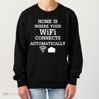 Home Is Where Wifi Connects Automatically Women's Sweatshirt thumb 0