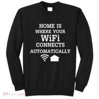 Home Is Where Wifi Connects Automatically Sweatshirt thumb 0