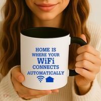 Home Is Where Wifi Connects Automatically Coffee Mug thumb 3