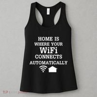 Home Is Where Wifi Connects Automatically Women's Tank Top thumb 3