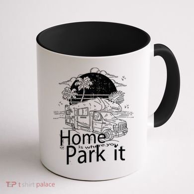 Home Is Where You Park It Coffee Mug back