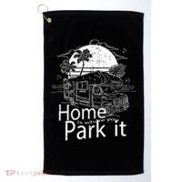 Home Is Where You Park It Golf Towel thumb 0