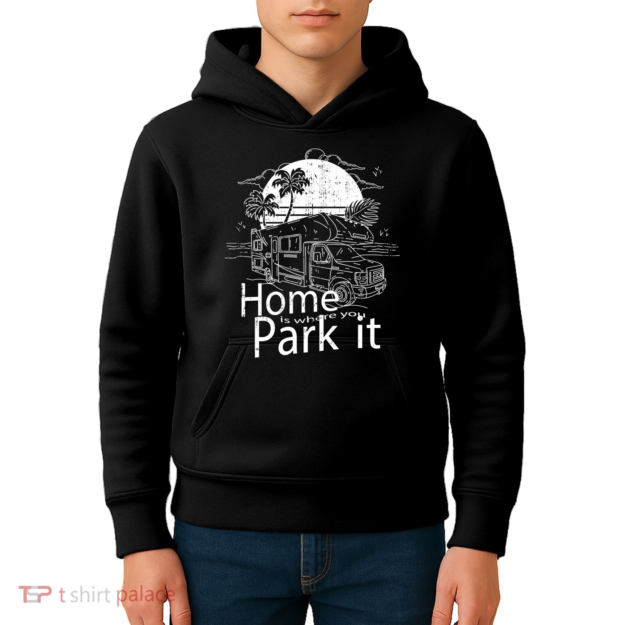 Home Is Where You Park It Kids Hoodie