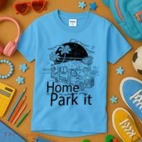 Home Is Where You Park It Kids T-Shirt thumb 3