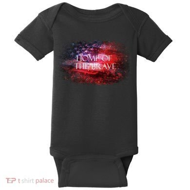 Home Of The Brave Baby Bodysuit