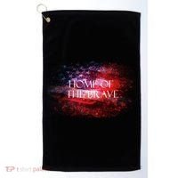 Home Of The Brave Golf Towel thumb 0