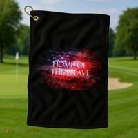 Home Of The Brave Golf Towel thumb 1