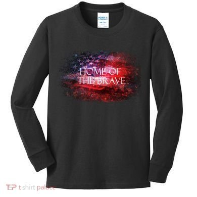 Home Of The Brave Kids Long Sleeve Shirt