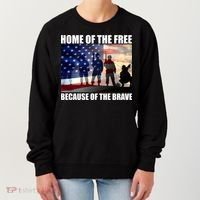 Home Of The Free Because Of The Brave Women's Sweatshirt thumb 0