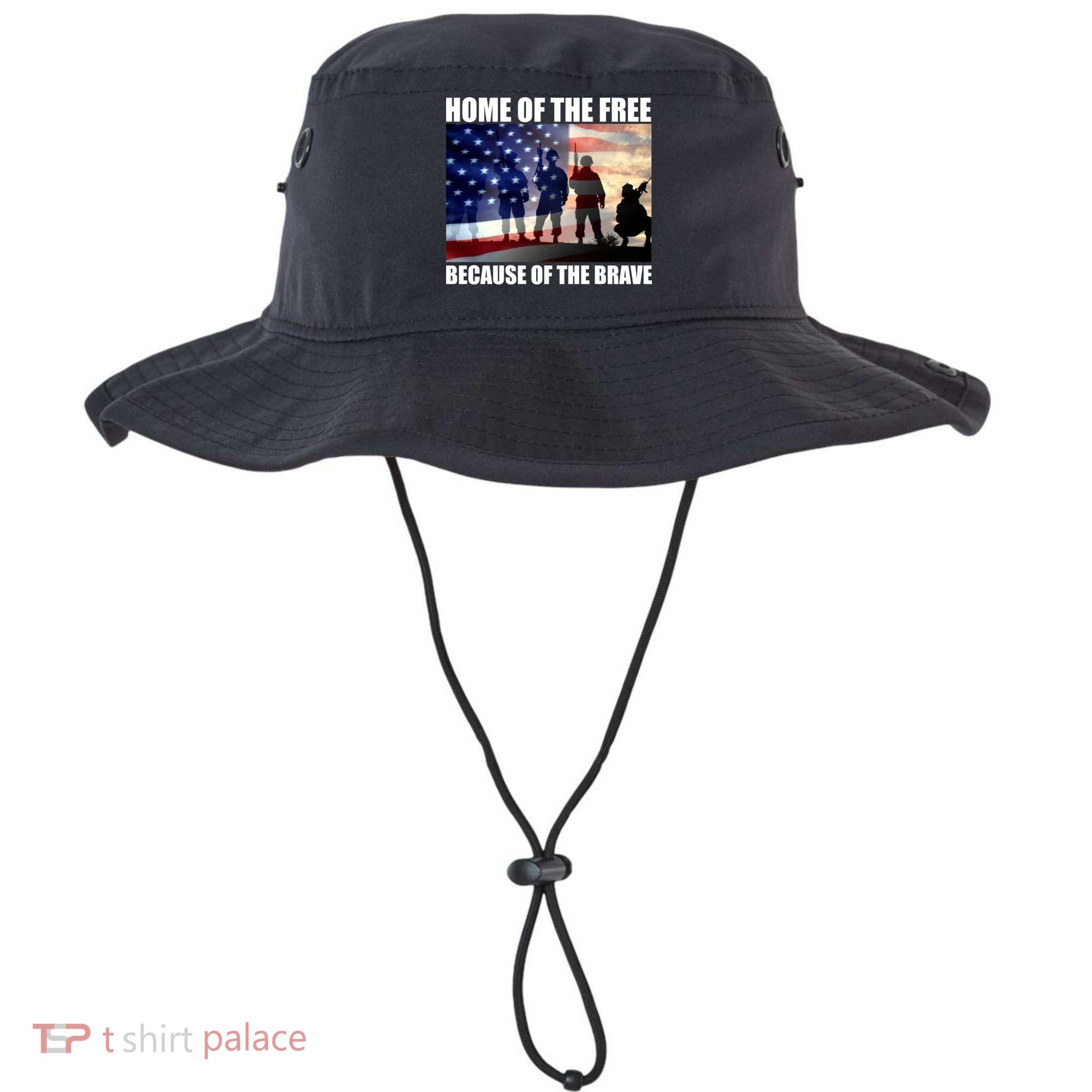 Home Of The Free Because Of The Brave Bucket Hat