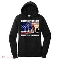 Home Of The Free Because Of The Brave Women's Hoodie thumb 0