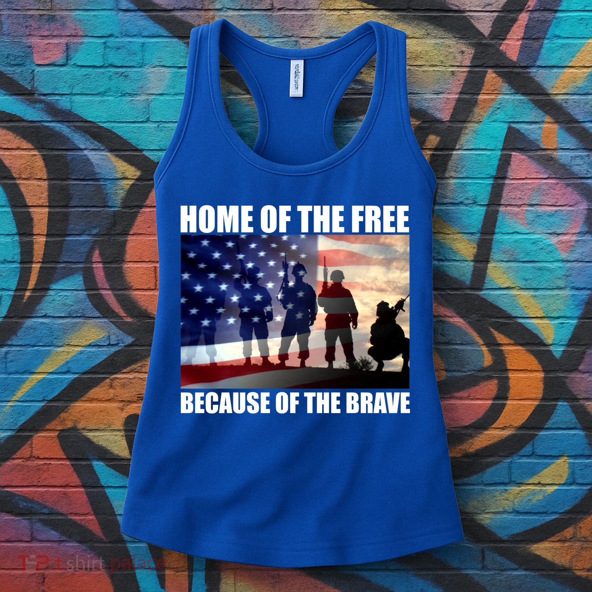 Home Of The Free Because Of The Brave Women's Tank Top