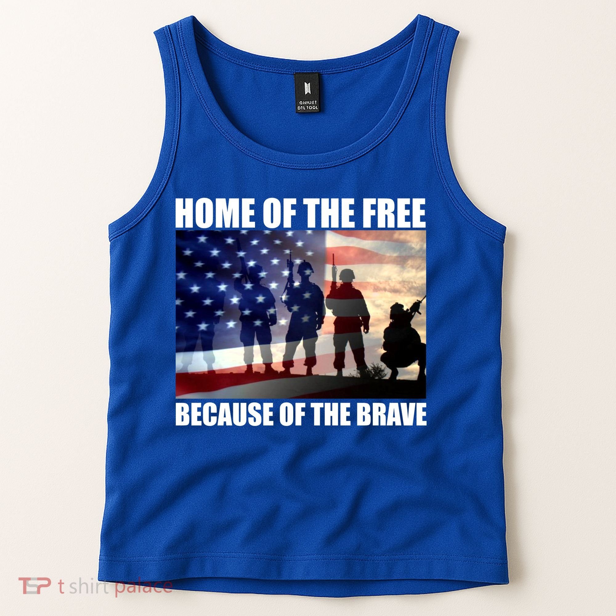 Home Of The Free Because Of The Brave Tank Top