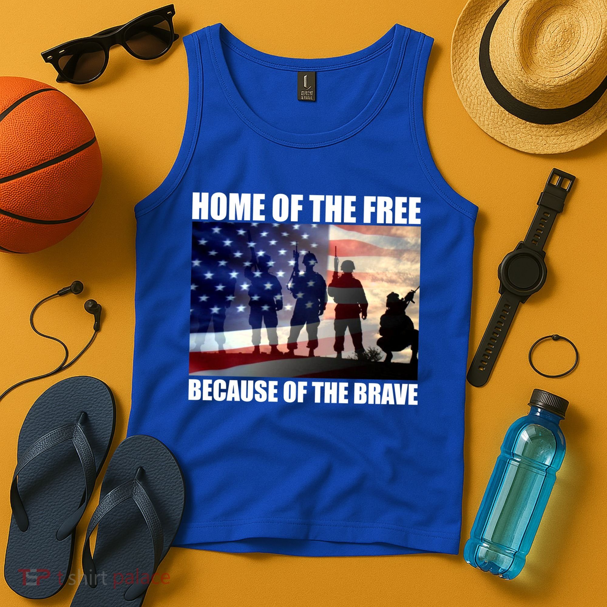 Home Of The Free Because Of The Brave Tank Top