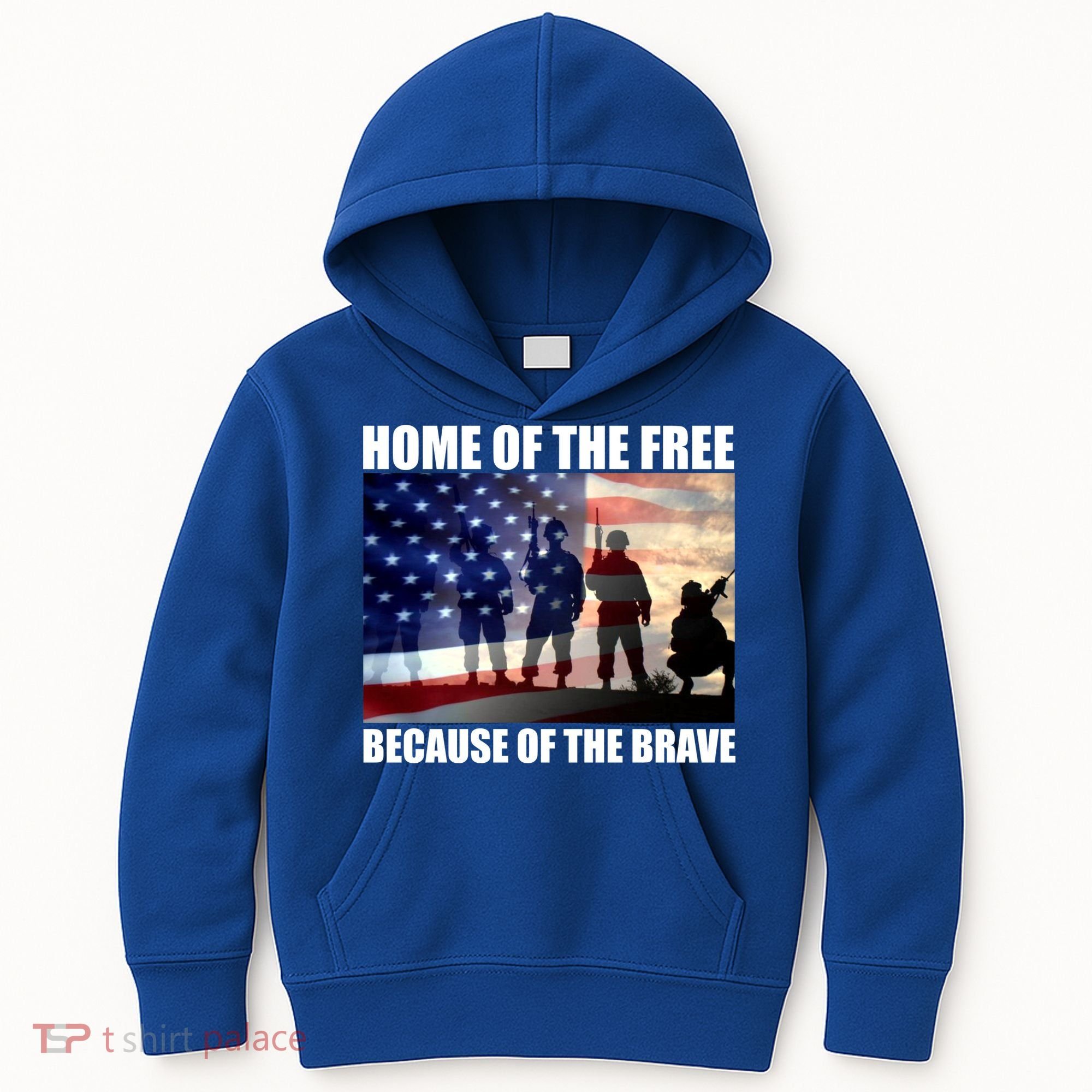 Home Of The Free Because Of The Brave Kids Hoodie