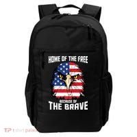 Home Of The Free Because Of The Brave Bald Eagle Backpack thumb 0