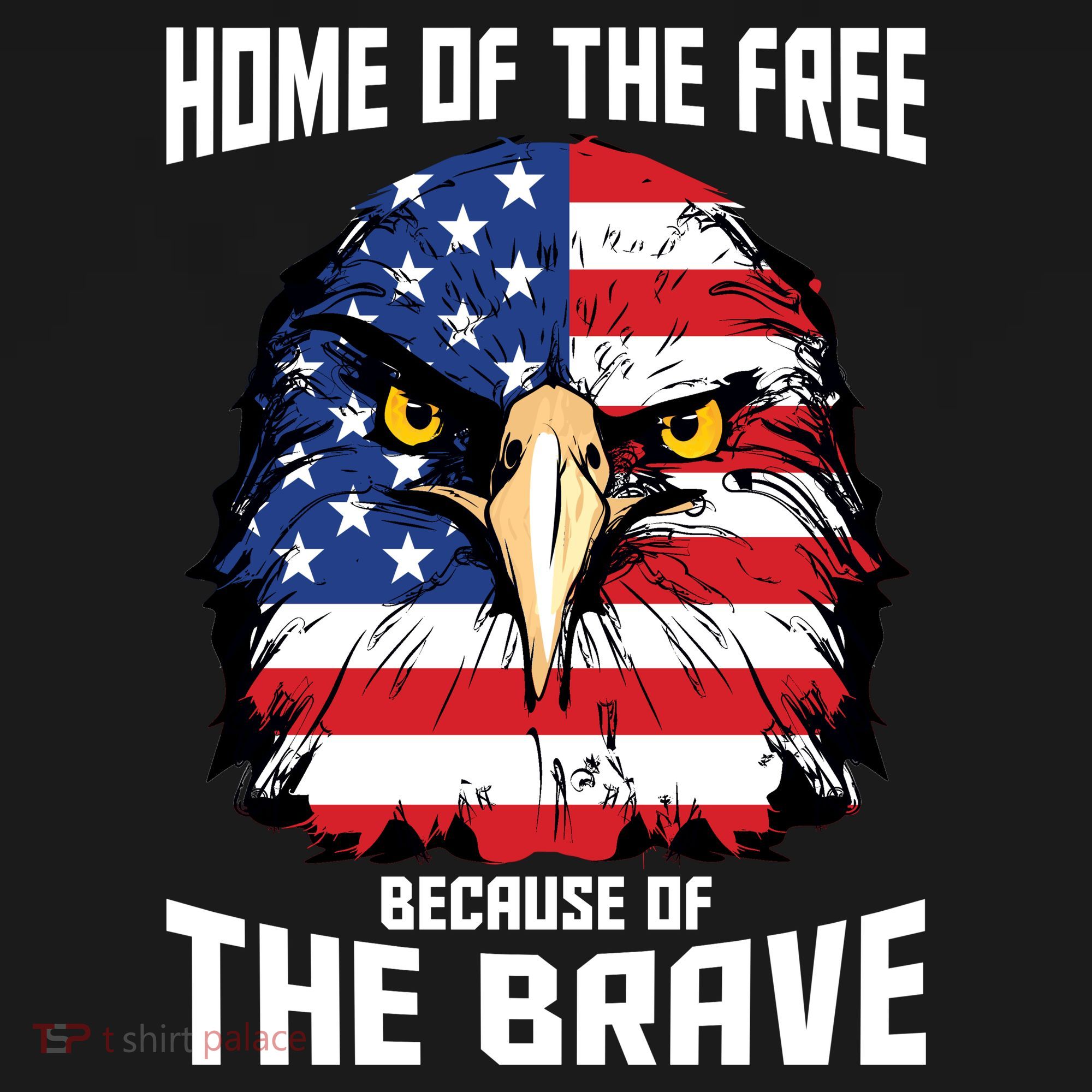 Home Of The Free Because Of The Brave Bald Eagle Backpack