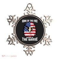 Home Of The Free Because Of The Brave Bald Eagle Ornament thumb 0
