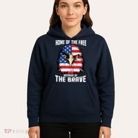 Home Of The Free Because Of The Brave Bald Eagle Hoodie thumb 5