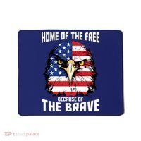 Home Of The Free Because Of The Brave Bald Eagle Mousepad thumb 0