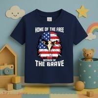 Home Of The Free Because Of The Brave Bald Eagle Toddler T-Shirt thumb 3