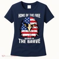 Home Of The Free Because Of The Brave Bald Eagle Women's T-Shirt thumb 0