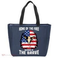 Home Of The Free Because Of The Brave Bald Eagle Tote Bag thumb 0