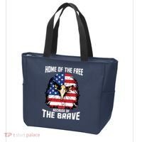 Home Of The Free Because Of The Brave Bald Eagle Tote Bag thumb 3