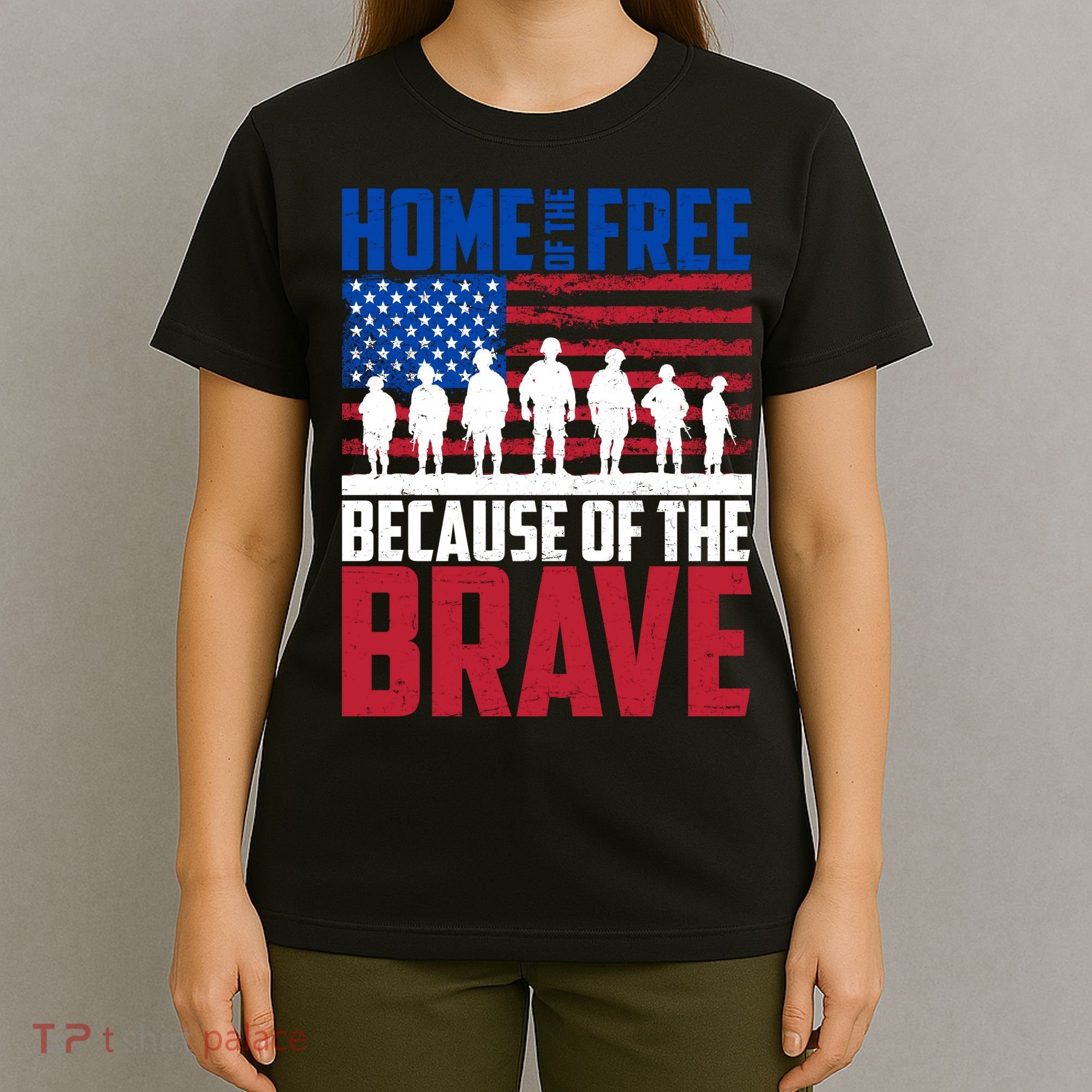 Home Of The Free Because Of The Brave Memorial Day T-Shirt
