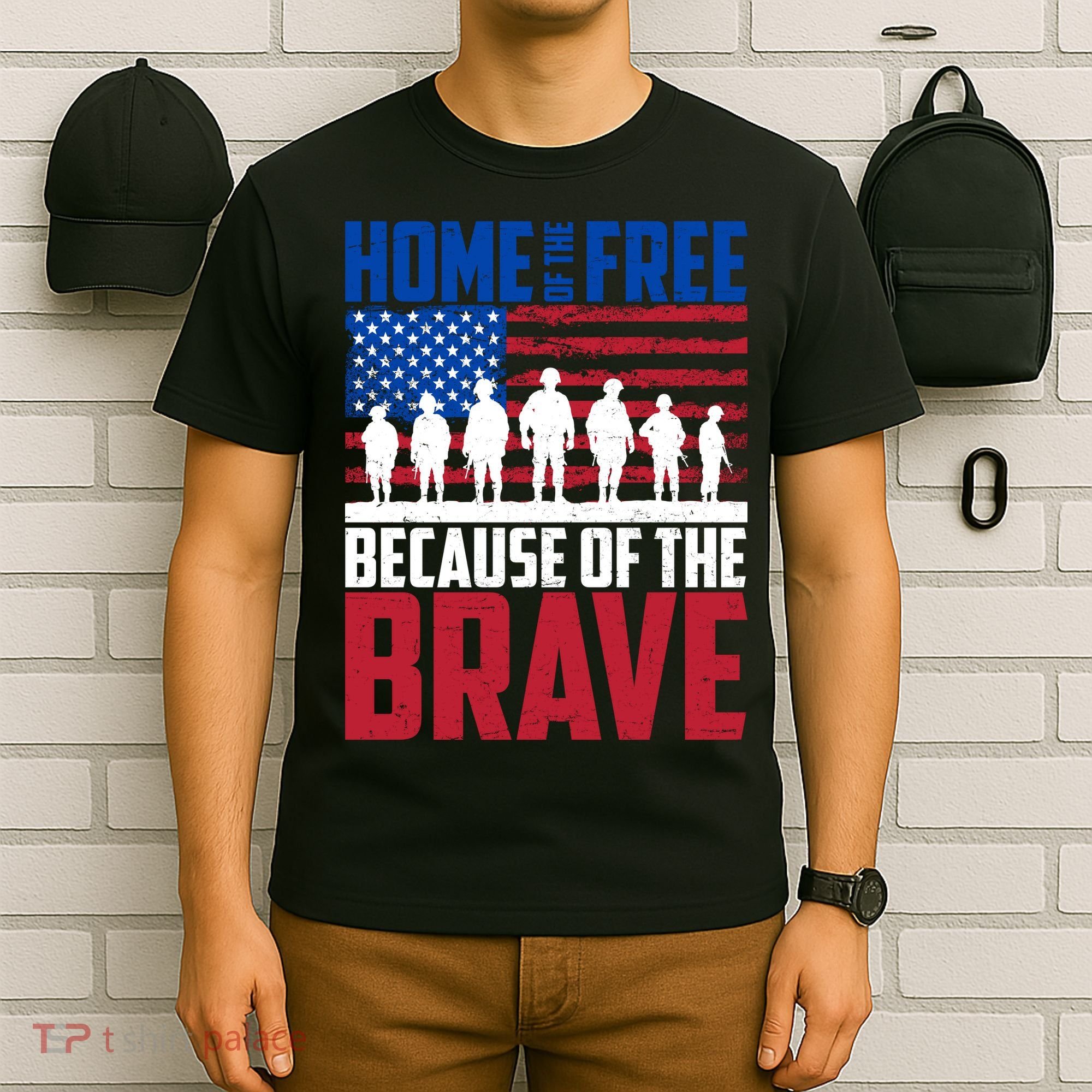 Home Of The Free Because Of The Brave Memorial Day T-Shirt