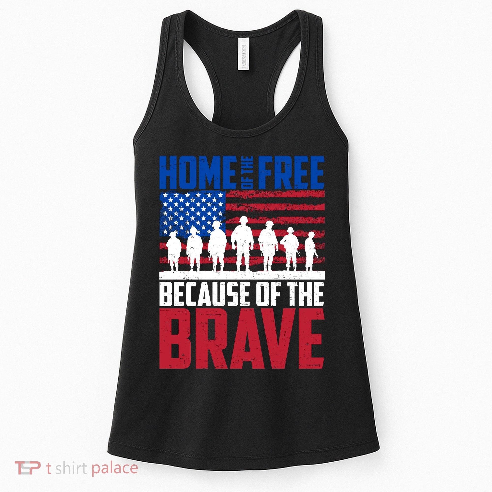 Home Of The Free Because Of The Brave Memorial Day Women's Tank Top