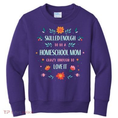 Home School Mom Kids Sweatshirt