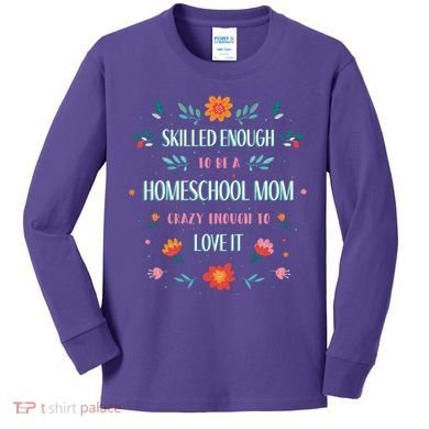 Home School Mom Kids Long Sleeve Shirt