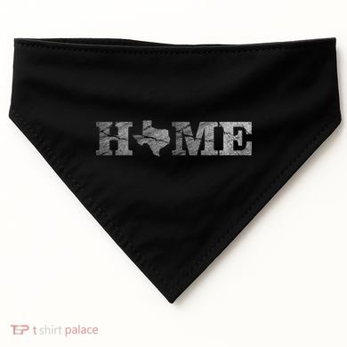 Home Texas State Map Stone Logo USA-Made Doggie Bandana