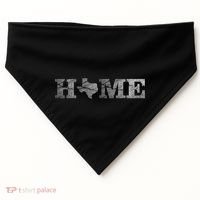 Home Texas State Map Stone Logo USA-Made Doggie Bandana thumb 0