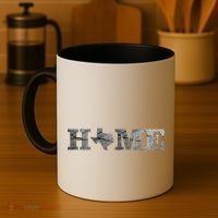 Home Texas State Map Stone Logo Coffee Mug thumb 4