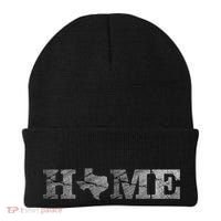 Home Texas State Map Stone Logo Beanie thumb 0