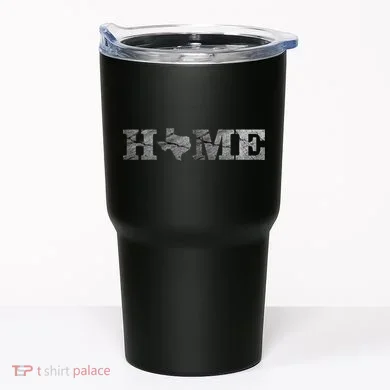 Home Texas State Map Stone Logo Tumbler