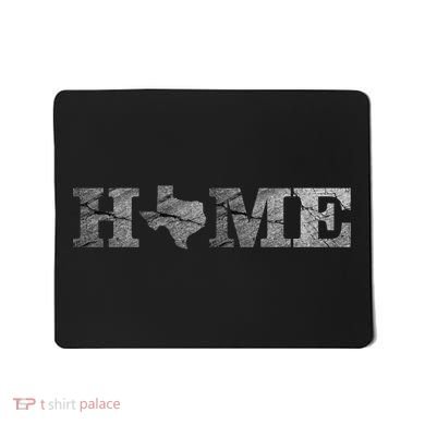 Home Texas State Map Stone Logo Mousepad