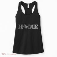 Home Texas State Map Stone Logo Women's Tank Top thumb 0